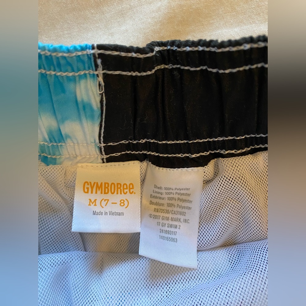 Boys Gymboree swim trunks Sz 7/8 - Picture 2 of 3